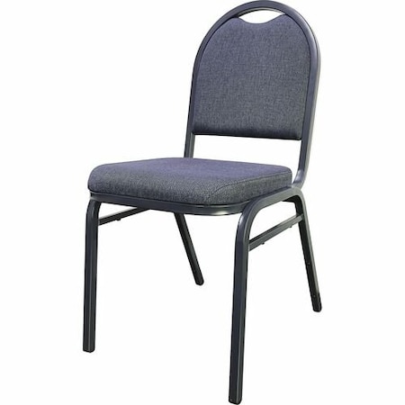 Lorell CHAIR, STACK, FABR, ROUND, 4PK LLR62514